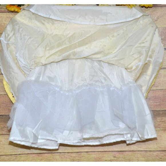 NWT Blueberi Boulevard Girls 12M Yellow Eyelet Lace Dress Plaid Belt with Daisy - Picture 7 of 12